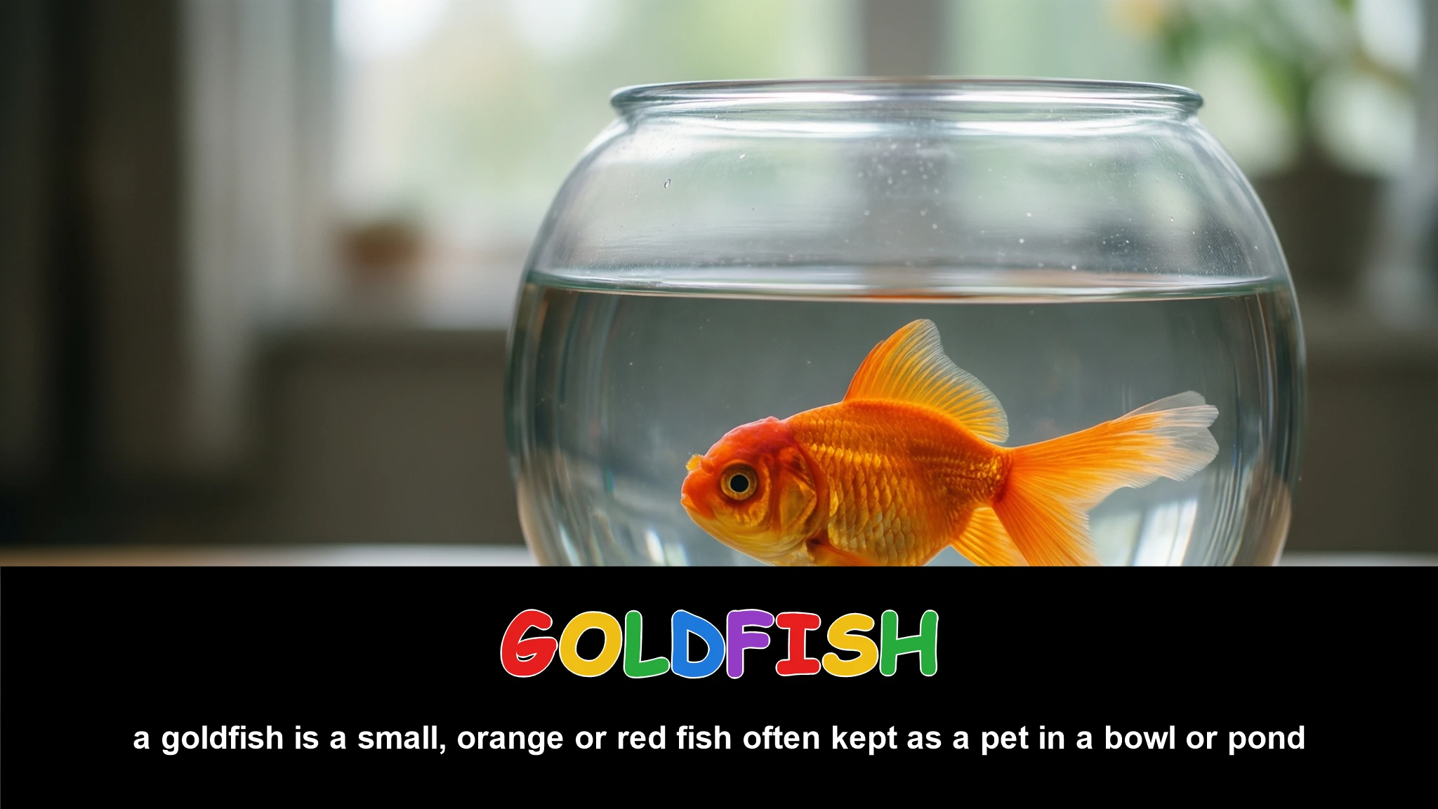 English Illustration for goldfish